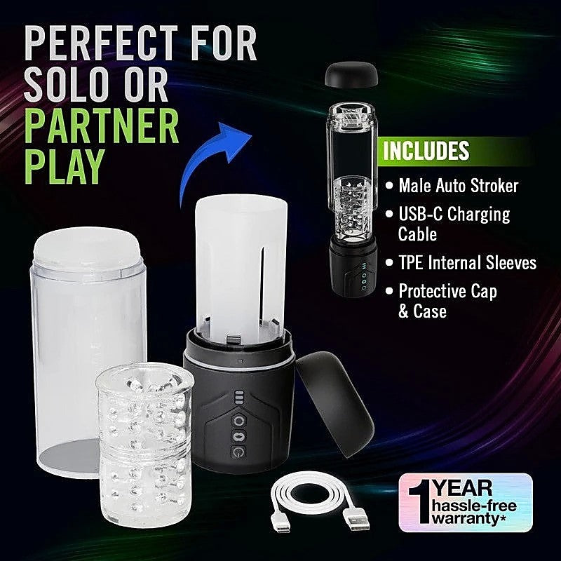 Whirlwind Pro Rotating & Sucking Auto Mens Stroker - Masturbators and Strokers
