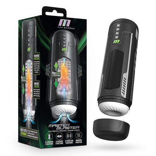 M Master Blaster & Sucking Auto Stroker by Blush Novelties - Masturbators and Strokers