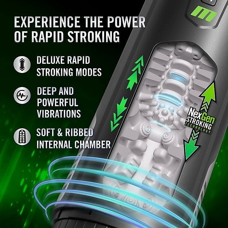 Master Blaster Vibrating & Sucking Auto Male Masturbator - Masturbators and Strokers