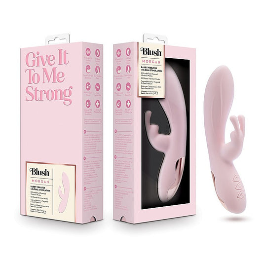 Morgan USB Rechargeable Rabbit Vibrator by Blush Novelties - Rabbit Vibrators