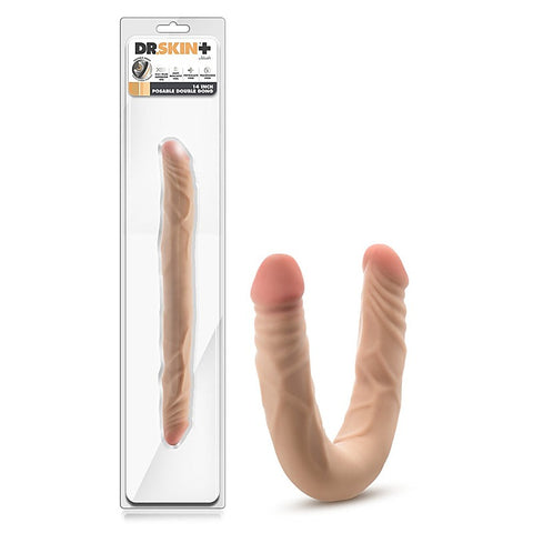 Dr. Skin Plus Posable Double Dong by Blush Novelties - Double Ender