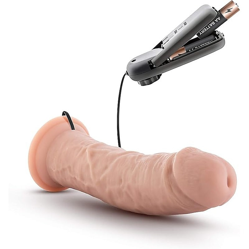 Blush Novelties Dr Skin Dr Joe Vibrating Dong Flesh 20.3cm - Vibrating Dildos