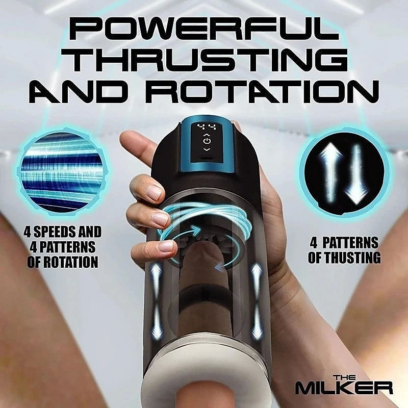 The Milker Thrusting & Rotating Male Masturbator - Masturbators and Strokers