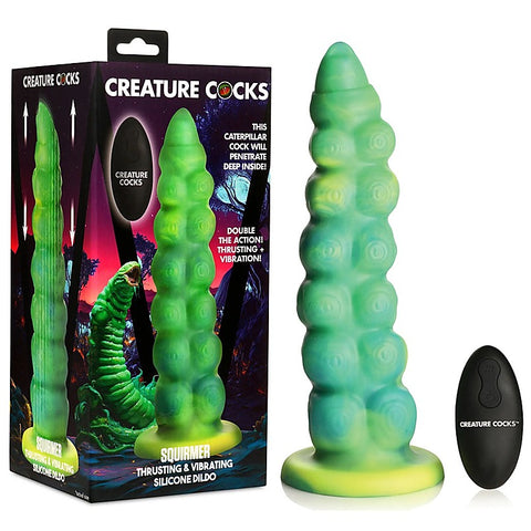 Premium Creature Cocks Squirmer by XR Brands - Vibrating Dildos