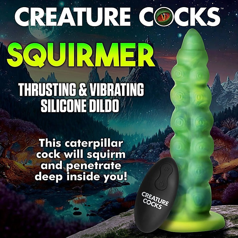 Premium Creature Cocks Squirmer by XR Brands - Vibrating Dildos