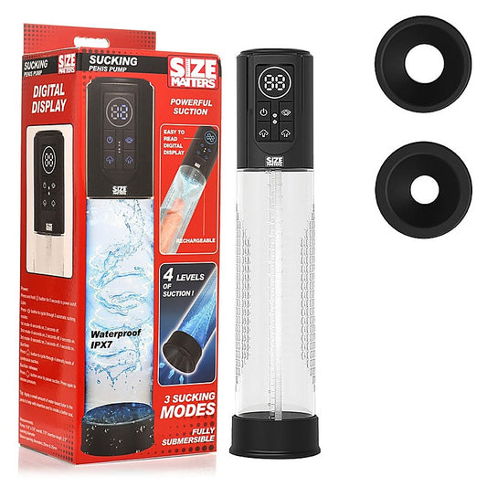 Size Matters USB Rechargeable Penis Pump by XR Brands - Penis Pumps And Stretchers
