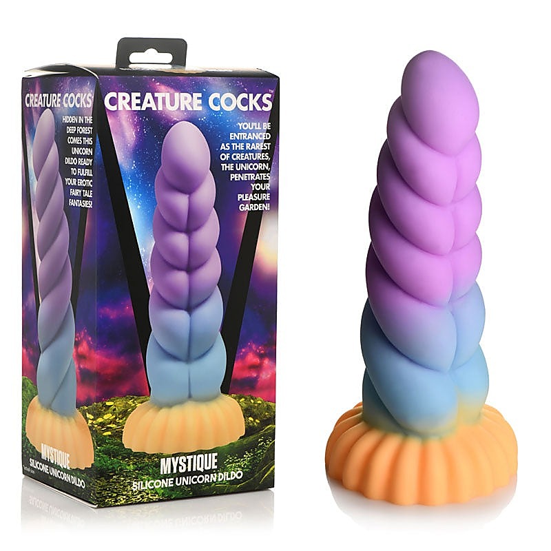 Creature Cocks Mystique Fantasy Silicone Unicorn Dildo - Realistic Dildos
