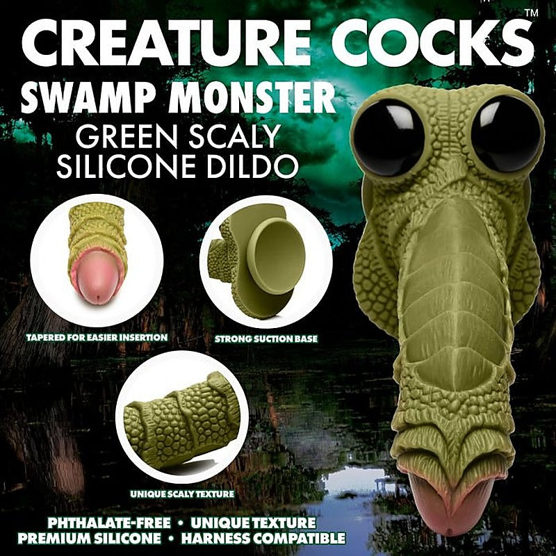 Creature Cocks Swamp Monster Fantasy Dildo by XR Brands - Realistic Dildos