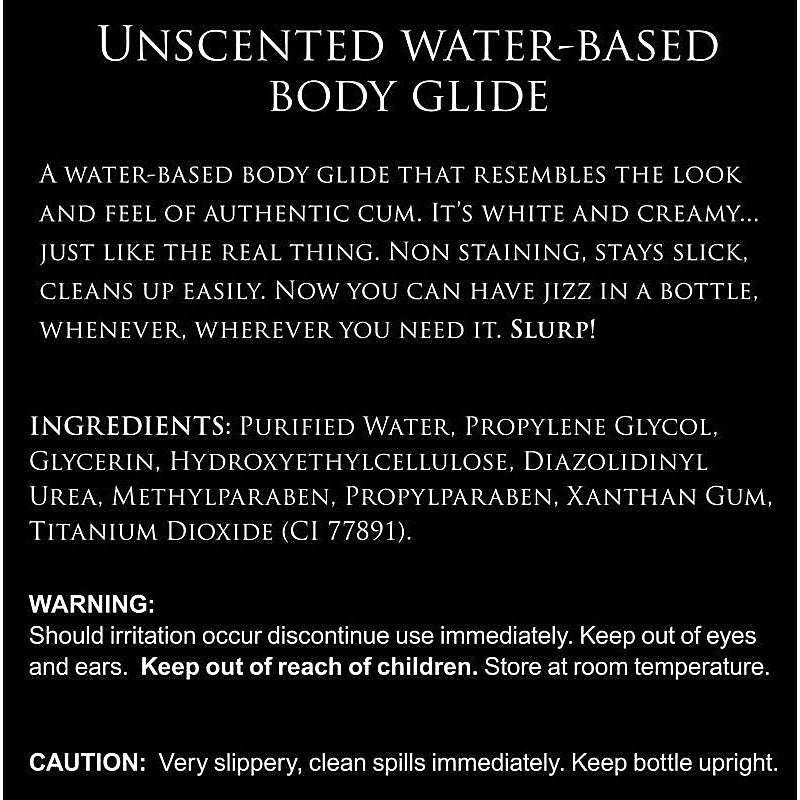 Master Series Jizz Water Based Lubricant by XR Brands - Water Based Lubes