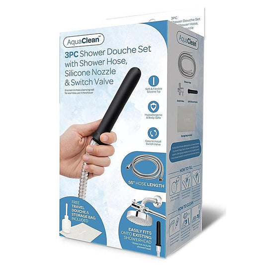 AquaClean 3 Piece Shower Douche Set by Xgen Products - Enemas and Douches
