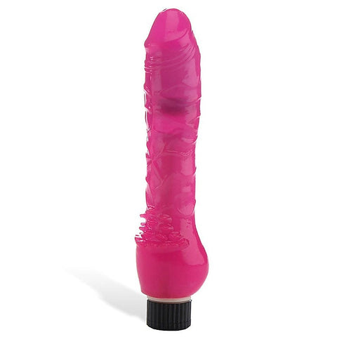 Eve's Slim Pink Pleaser Vibrating Dildo by Adam & Eve - Vibrating Dildos