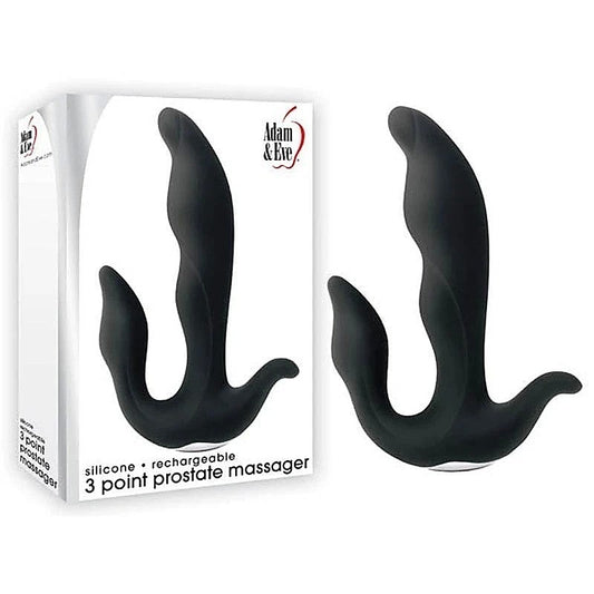 3 Point Vibrating Prostate Massager by Adam & Eve - Prostate Toys