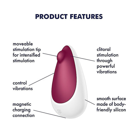Spot On 3 USB Rechargeable Clitoral Stimulator by Satisfyer - Clit Ticklers and Pulsators