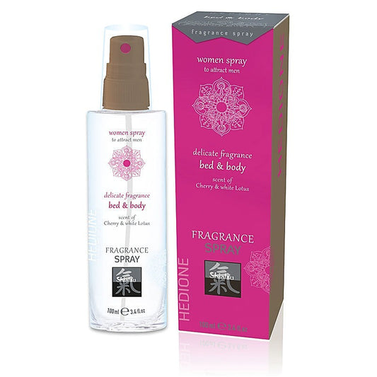 SHIATSU Cherry and White Lotus Bed and Body Spray by Hot Ero - Bath and Intimate Fragrances