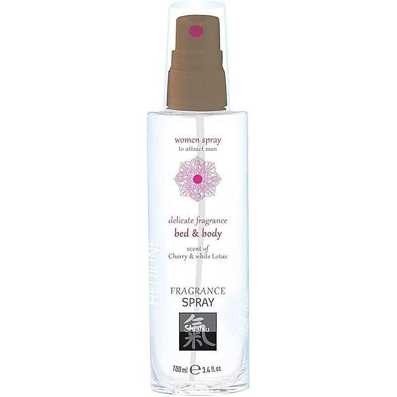 Hot Ero SHIATSU Cherry and White Lotus Scented Bed and Body Spray 100ml - Bath and Intimate Fragrances