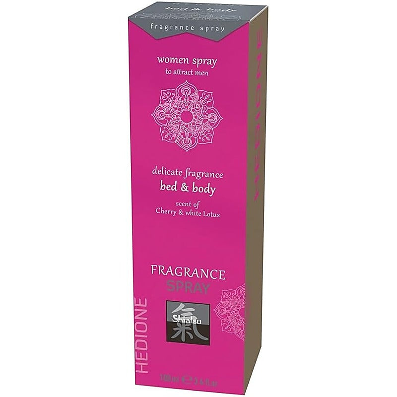 Hot Ero SHIATSU Cherry and White Lotus Scented Bed and Body Spray 100ml - Bath and Intimate Fragrances