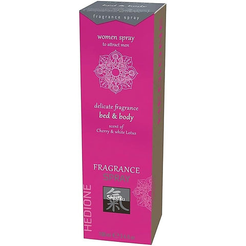 Hot Ero SHIATSU Cherry and White Lotus Scented Bed and Body Spray 100ml - Bath and Intimate Fragrances