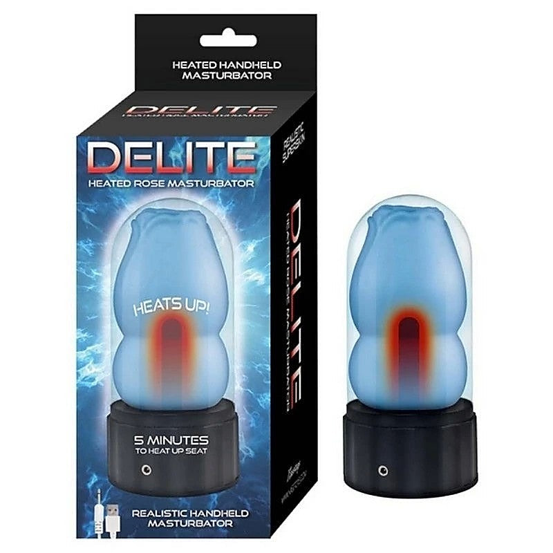 DELITE Heated Rose Lifelike Male Masturbator by Nasstoys - Masturbators and Strokers