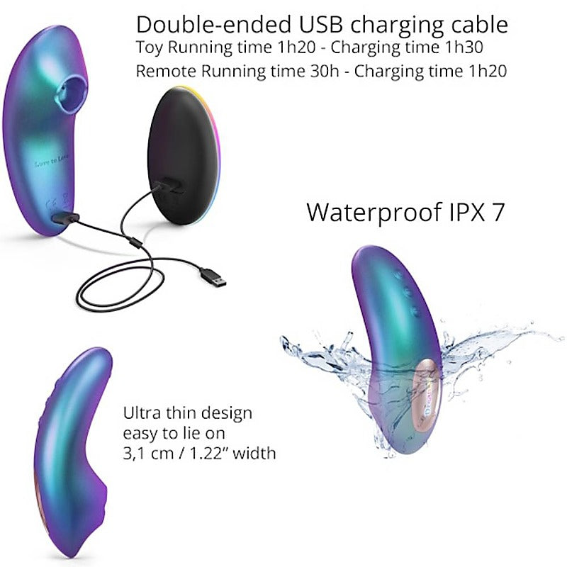 Love To Love Dreamer Multi Function Clitoral Stimulator Dual Vibration - Clit Ticklers and Pulsators