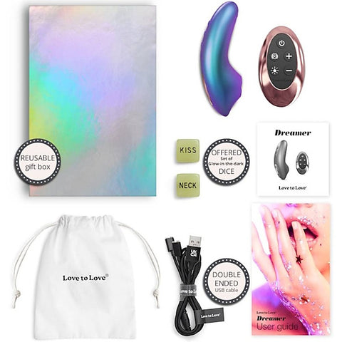 Love To Love Dreamer Multi Function Clitoral Stimulator Dual Vibration - Clit Ticklers and Pulsators
