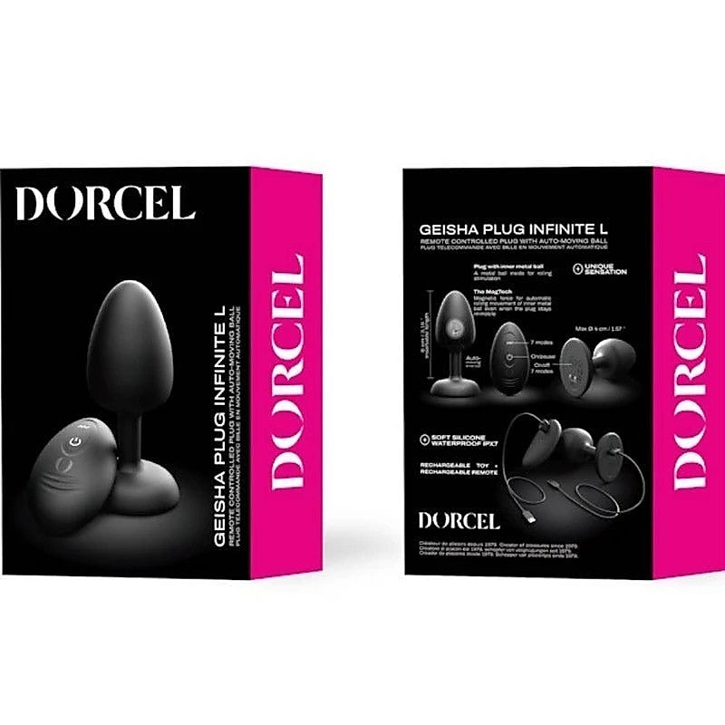 DORCEL Geisha Remote Control Rechargeable Anal Plug Infinite Rotating Ball - Butt Plugs