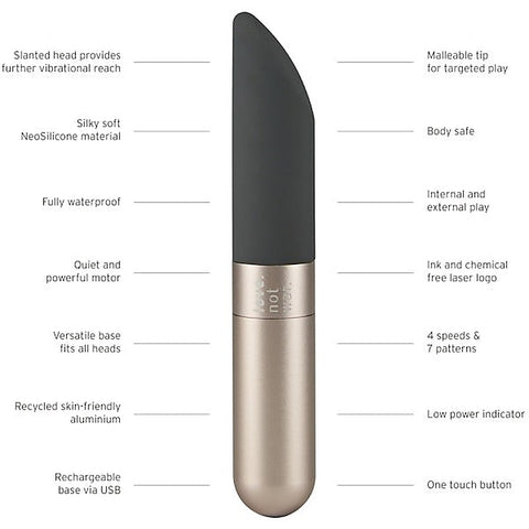 LOVE NOT WAR Amore Clitoral Bullet Vibrator - Bullet Vibrators