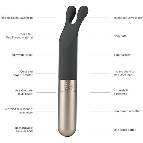 LOVE NOT WAR Laska Classic Rabbit Vibrator - Rabbit Vibrators