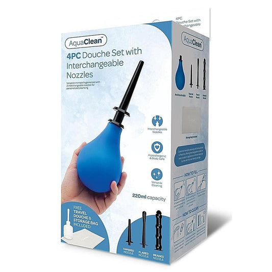 AquaClean 4-Piece Douche Set by Xgen Products - Enemas and Douches