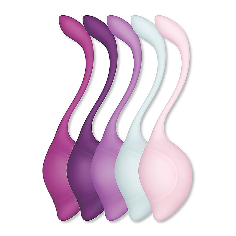 Bodywand Squeeze 5 Piece Teardrop Weighted Kegel Exerciser - Love Eggs and Kegel Exercisers