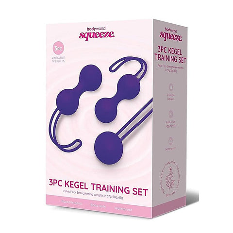 Bodywand Squeeze 3 Piece Weighted Kegel Ball Training Set - Love Eggs and Kegel Exercisers