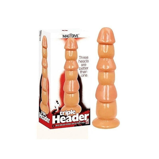 Massive Triple Header 3 Dick Anal Dildo by Icon Brands - Anal Dildos