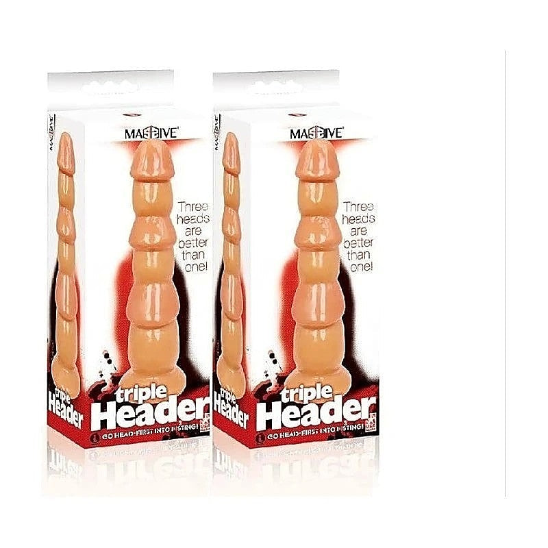 Massive Triple Header 3 Dick Anal Dildo by Icon Brands - Anal Dildos