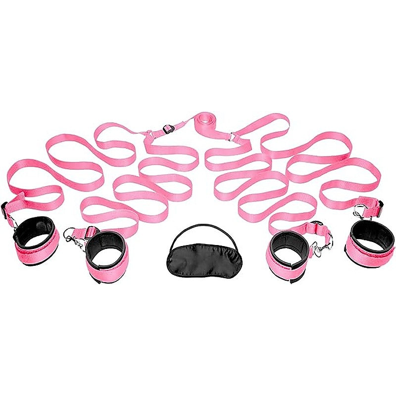 Frisky Bedroom Fetish Play Restraint Kit by XR Brands - Cuffs And Restraints