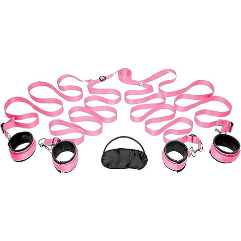 Frisky Bedroom Fetish Play Restraint Kit by XR Brands - Cuffs And Restraints