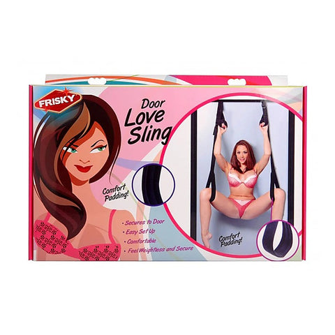 Frisky Compact Door Bondage Love Sling by XR Brands - Sex Swings And Slings