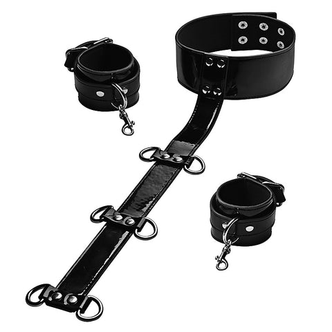 Bound Around Neck to Wrist Restraints by XR Brands - Cuffs And Restraints