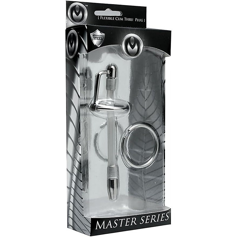 Master Series Inertia Flexible Cum-Thru Penis Plug - Penis Plugs