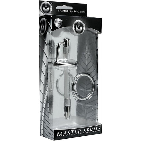 Master Series Inertia Flexible Cum-Thru Penis Plug - Penis Plugs