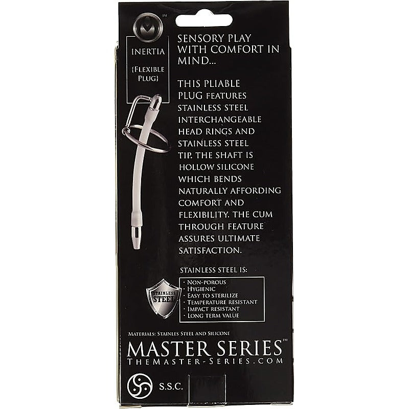 Master Series Inertia Flexible Cum-Thru Penis Plug - Penis Plugs
