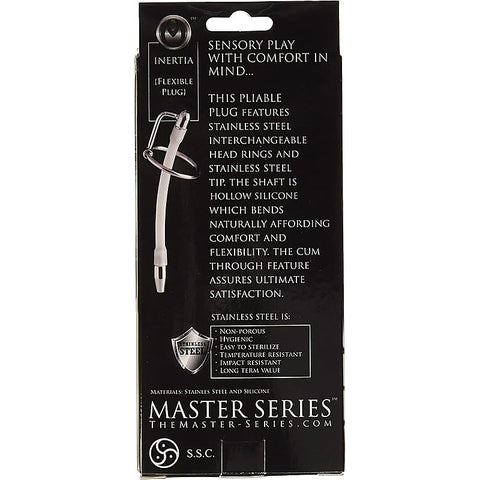 Master Series Inertia Flexible Cum-Thru Penis Plug - Penis Plugs