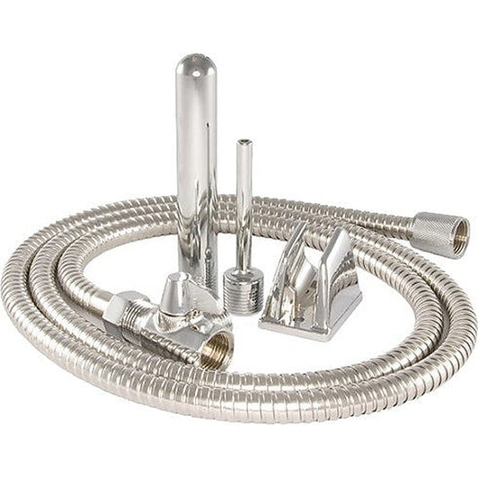 Stainless Steel Deluxe Shower Bidet by SI Novelties - Enemas and Douches