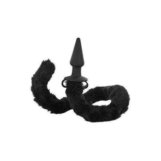 Tailz Bad Kitty Silicone Cat Tail Anal Plug by XR Brands - Butt Plugs
