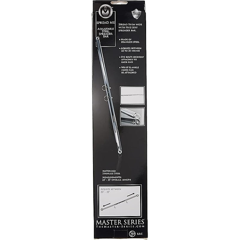 Master Series Adjustable Steel Spreader Bar by XR Brands - Spreaders and Hangers