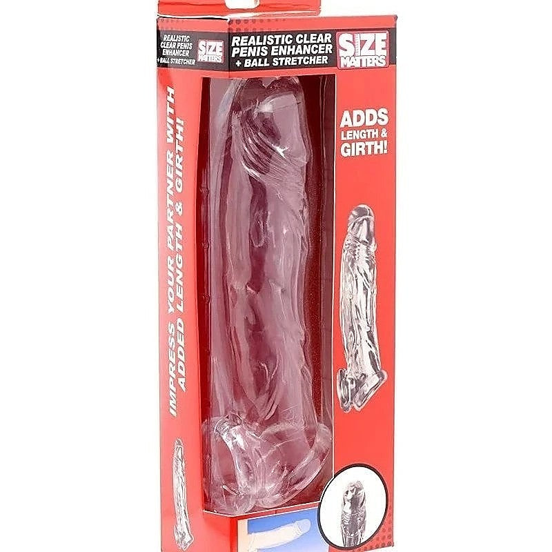 Size Matters Realistic Penis Enhancer and Ball Stretcher - Pumps, Extenders and Sleeves