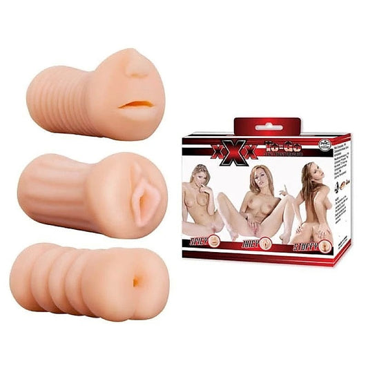 XXX To Go Stroker Set by NANMA Corporation - Masturbators and Strokers