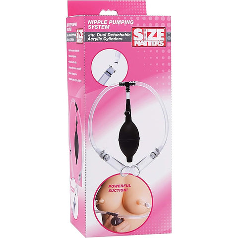 Size Matters Nipple Pumping System by XR Brands - Breast and Nipple Toys