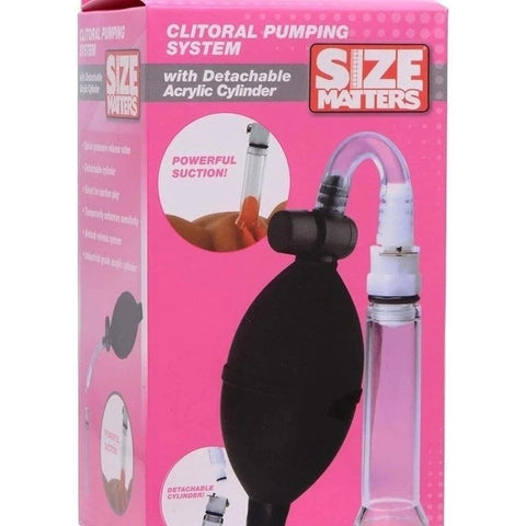 XR Brands Size Matters Clitoris Pumping Cylinder Vacuum Enhancement - Pussy And Clit Toys