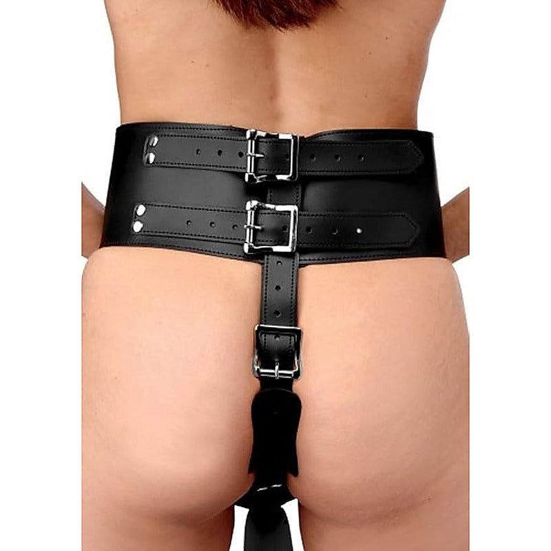 Strict Forced Orgasm Wand Holder Bondage Belt by XR Brands - Cuffs And Restraints