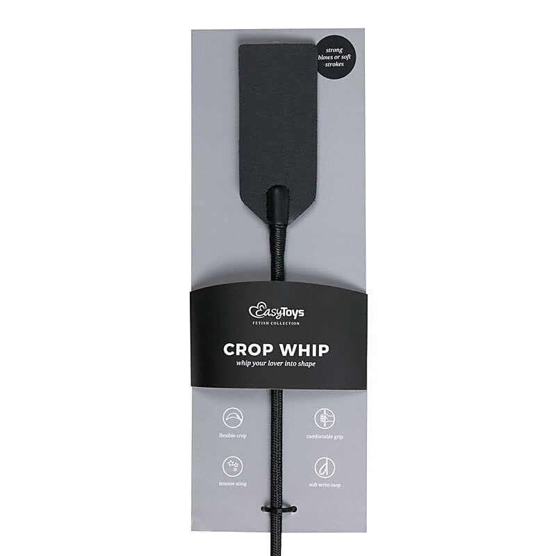 Premium Rectangle BDSM Crop Whip by Easytoys - Whips And Crops