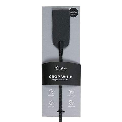 Premium Rectangle BDSM Crop Whip by Easytoys - Whips And Crops